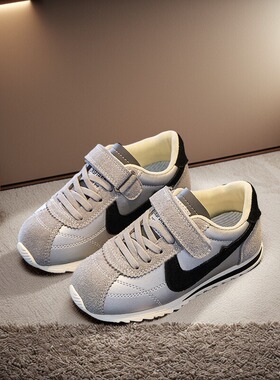 儿童运动鞋2025春秋新款男童跑鞋真皮透气跑步鞋女童休闲防滑鞋子