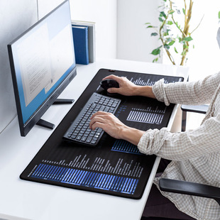 日本SANWA化学元素鼠标垫大桌垫双系统快捷键鼠标垫日语五十音图