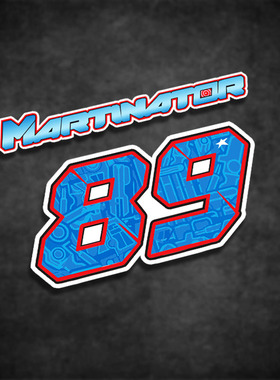 适用车贴 马丁Jorge Martin Motogp 89机车摩托车贴纸防水反光贴