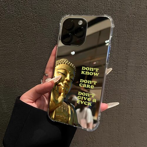 佛能量适用iPhone18promax手机壳16e佛说不知道不在乎15Pro苹果14手机壳xr补妆12pro创意13英文17镜面8plus潮