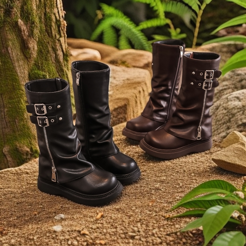 女童长筒靴春秋款草原穿搭西部潮