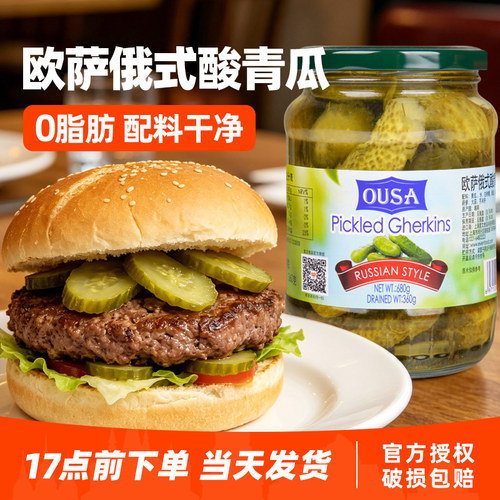 越南进口欧萨俄式酸黄瓜680g
