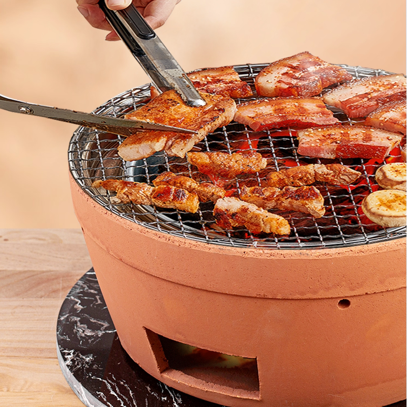 家用韩式烤肉炉烧烤炉商用泥炉网红烤肉器烧烤多功能炭炉户外烤炉
