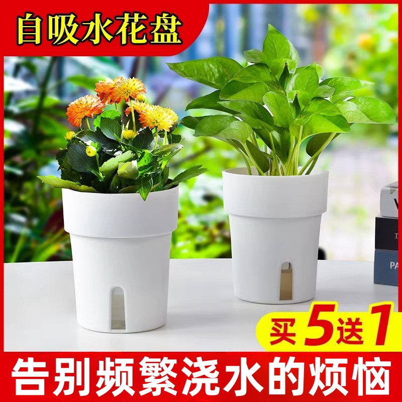 新款北欧自动吸水花盆