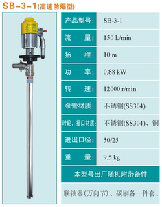 供应SB-1,SB-2,SB-3,SB-3-1电动抽液泵/防爆油桶泵/插桶泵/抽油泵