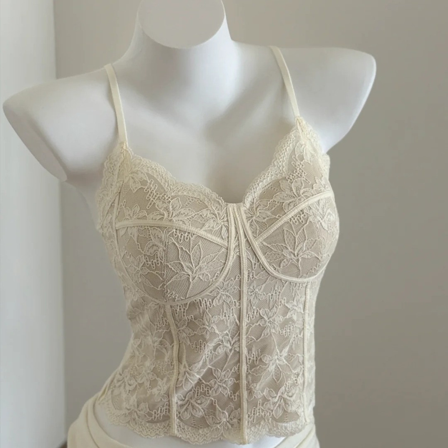 蕾丝内衣文胸秋冬加绒保暖背心