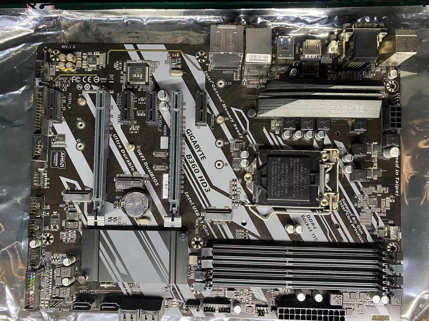 Gigabyte/技嘉 B360-HD3 B360大板 1151针 DDR4内存支持9700 9600