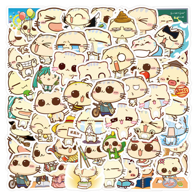 100张可爱cc猫高颜值小清新喵喵贴纸防水高清可爱小动物周边