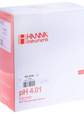 HannaHI70004P精密pH校准液 一次性独立包装 4.01酸碱缓冲液