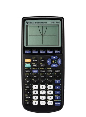 德州仪器TEXASINSTRUMENTS TI-83PLUS图形计算器AP/SAT考试计算机