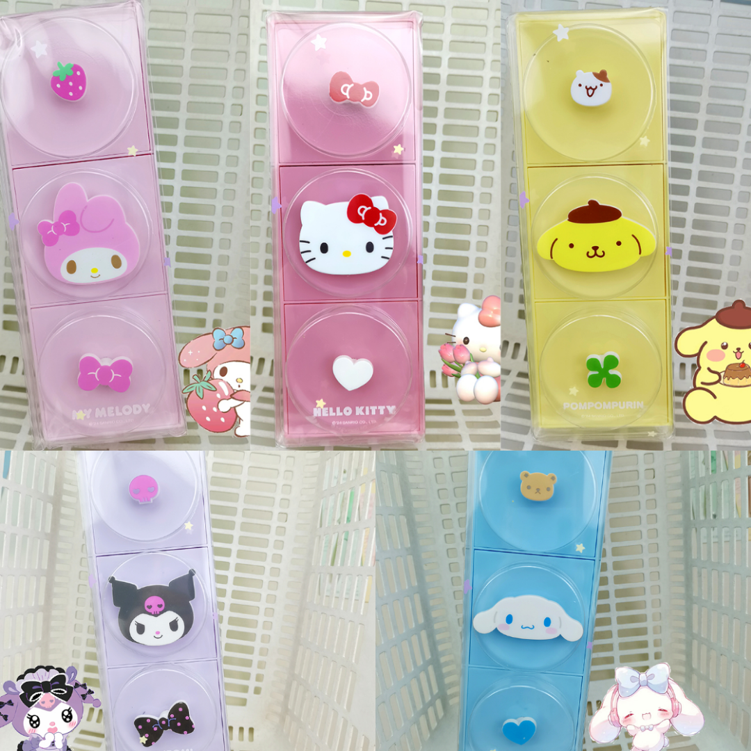 名创优品三丽鸥人偶把手三格收纳