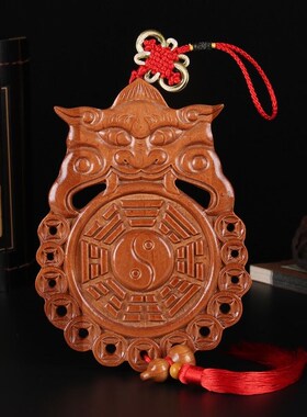 桃木虎头八卦镜解决厕所