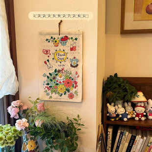 2026尼泊尔日历手工挂历创意插画年历月历家居氛围感装饰新年礼物