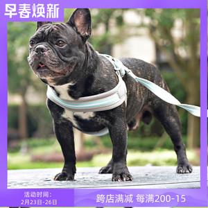 英国Hugo&Hudson狗狗胸背带可调节法斗大狗金毛泰迪遛狗不勒脖子