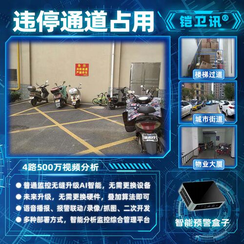 AI识别盒子睡岗离岗检测违规停车