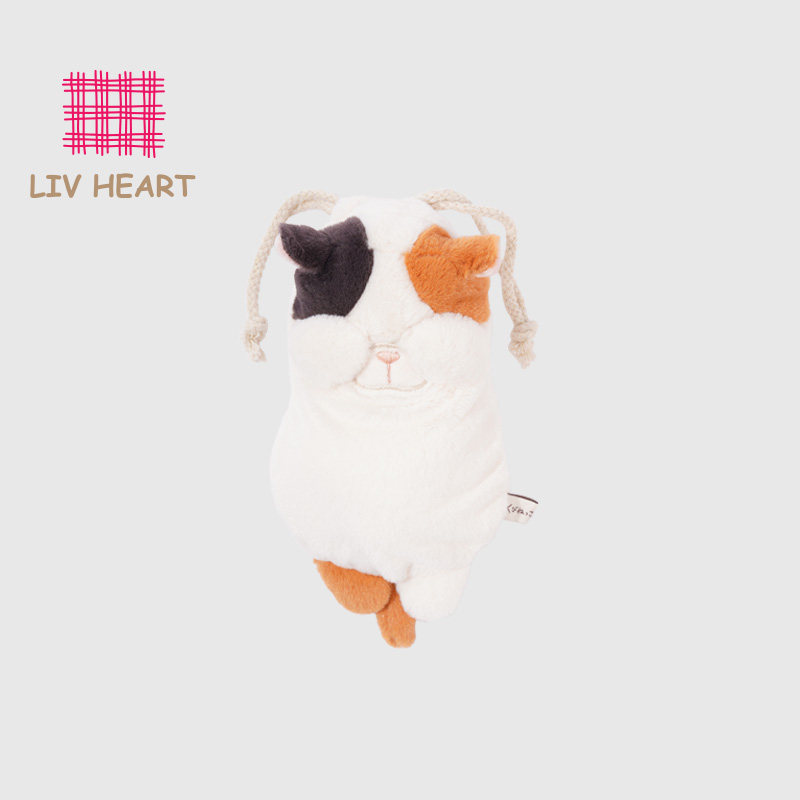 LIVHEART 茶米猫和朋友们 三花猫抽绳手机收纳包可爱零钱包,模玩/动漫/周边/娃圈三坑/桌游,动漫背包/钱包/箱包,淘宝优惠券,粉丝福利购,淘宝优惠卷