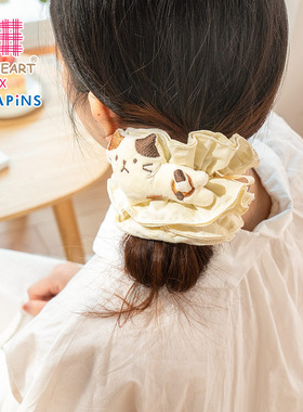 LIVHEART大肠发圈女丸子头夏季头绳蕾丝花边皮筋2025新款发饰