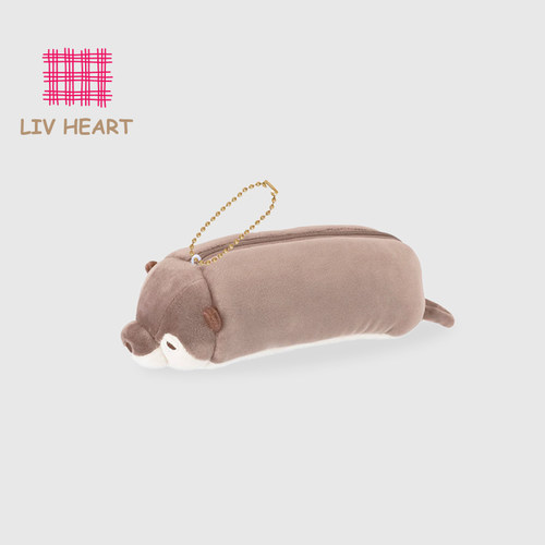 LIVHEART水獭毛绒笔袋