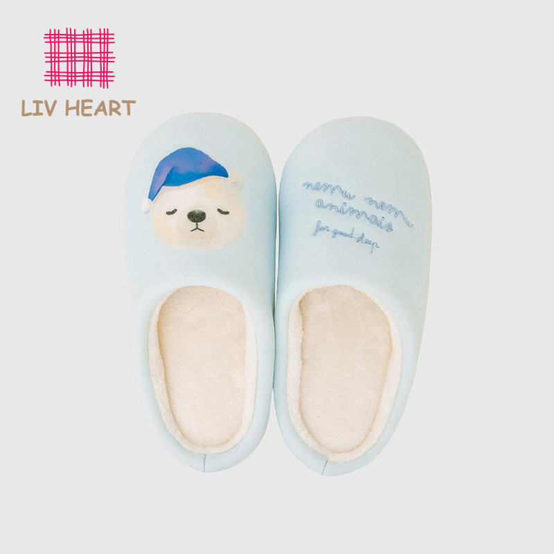 LIVHEART休闲家用静音室内家居防滑拖鞋可爱情侣卡通软拖夏季