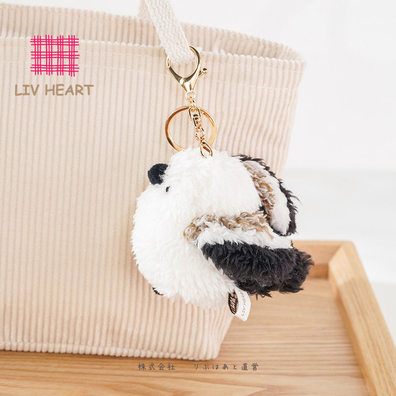 LIVHEART银喉山雀毛绒钥匙扣图片