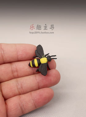 创意冰箱贴立体昆虫动物模型 袖珍小蜜蜂小摆件磁贴家居装饰