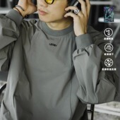 休闲RUCO鲁道夫山系凉感轻量化长袖 ATGM 美式 T恤机能风宽松卫衣男