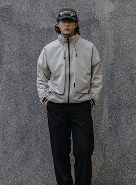 ATGM 25SS 山系户外机能登山布运动外套立领隐藏连帽多口袋夹克男