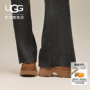 UGG秋冬女士舒适时尚 纯色保暖厚底圆头人鱼短靴休闲雪地靴1158311