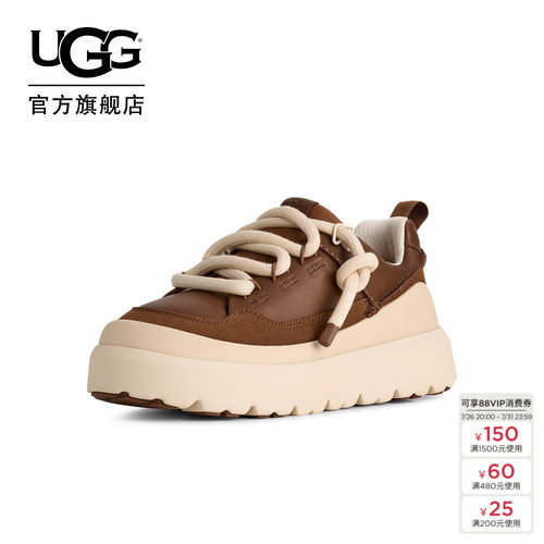 UGG潮流轻便厚底系带运动休闲鞋