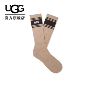 UGG春季新款男士时尚舒适简约针织袜休闲中筒乔思亚水手袜1176831