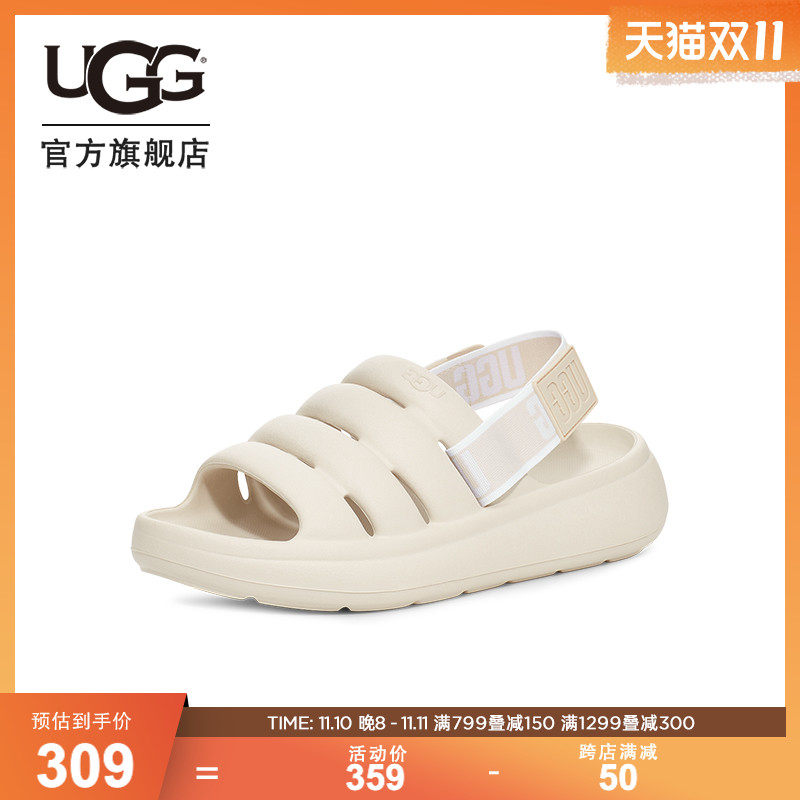 UGG2023夏季女士舒适凉拖糖果色休闲可拆卸式弹力束带凉鞋1126811属于什么档次？