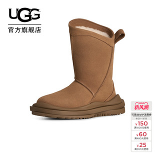 UGG冬季新款女士时尚舒适圆头平底经典休闲短靴时装靴 1182170