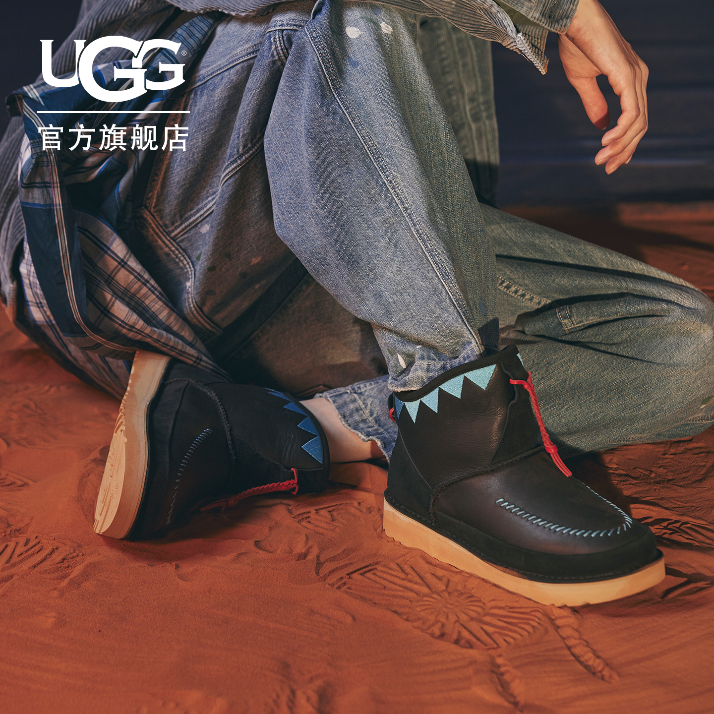 UGG时尚圆头舒适保暖休闲雪地靴