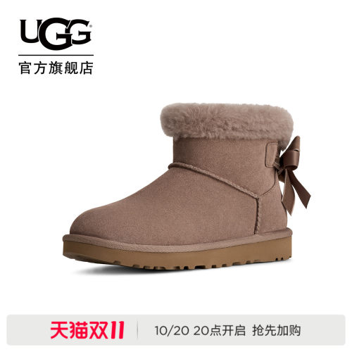UGG蝴蝶结款迷你贝莉短靴雪地靴