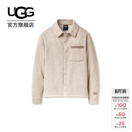 UGG宽松长袖翻领衬衫夹克外套