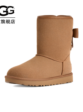 UGG秋冬新款女士时尚舒适保暖舒适平底圆头休闲雪地靴短靴1174511