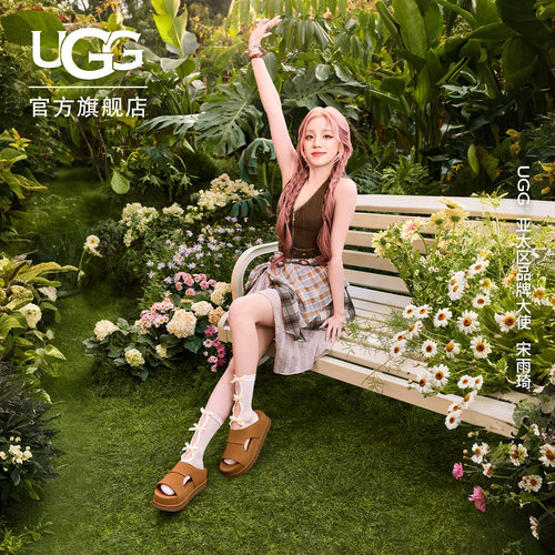 UGG厚底一脚蹬款休闲金星拖鞋