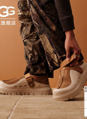 UGG低帮厚底魔术贴束带休闲鞋