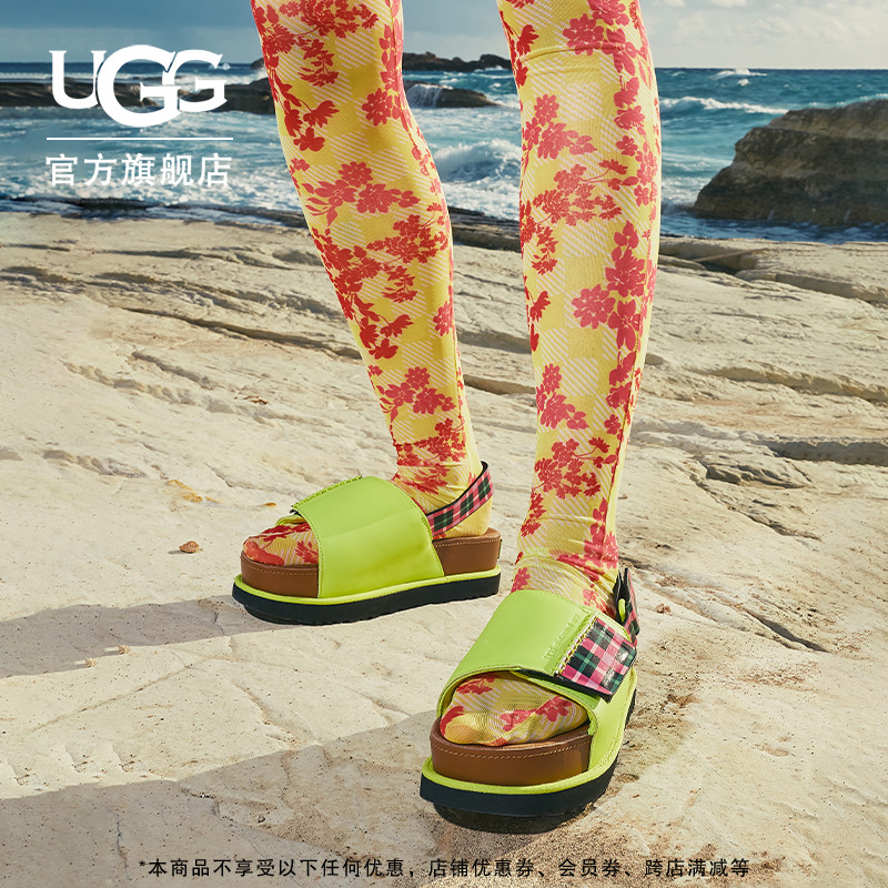 UGGX Shuting Qiu 夏季新款女士合作款舒适厚底休闲凉鞋 1166691