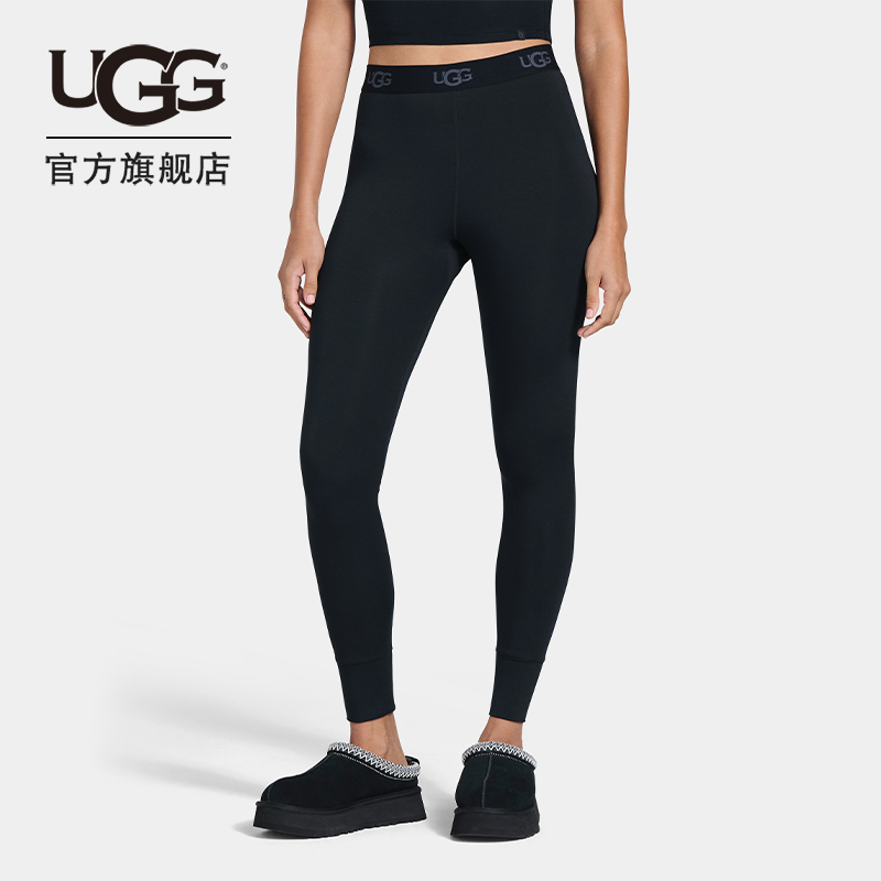 UGG秋季新款女士时尚舒适弹力打底高腰休闲紧身裤瑜伽裤 1163190