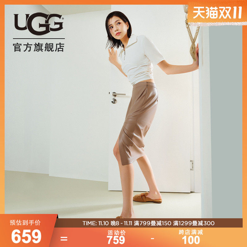 UGG2023春季新款女士单鞋包头鞋纯色休闲舒适平底穆勒鞋 1136891怎么看?