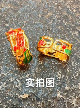 宫廷古法沉鱼落雁戒指越南沙金珐