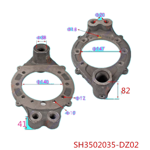 重汽王牌配三环款1080刹车盘底板