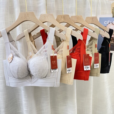 古妃1211大码BC薄杯款无钢圈调整型收副乳托胸防下垂文胸罩内衣女