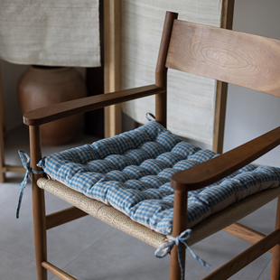 【小格格】点点亚麻椅垫靠背垫榻榻米沙发瑜伽练功薄坐垫飘窗垫