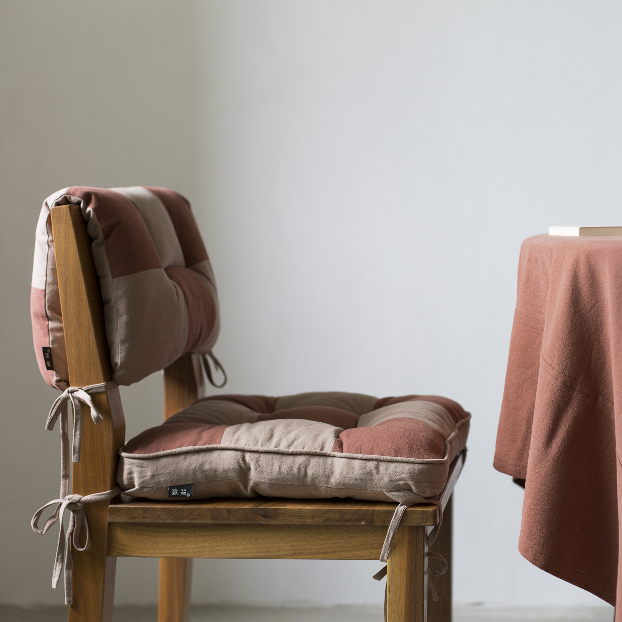 『九宫格』拼色棉麻椅垫靠背垫榻榻米蒲团坐垫 天然棉麻淡饭自制,居家布艺,椅垫,淘宝优惠券,粉丝福利购,淘宝优惠卷