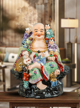 景德镇陶瓷雕塑现代客厅摆件