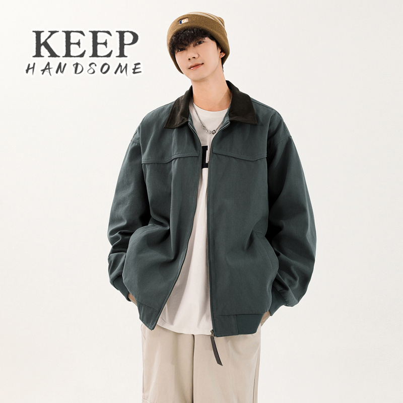 冬季红色过年工装夹克外套男