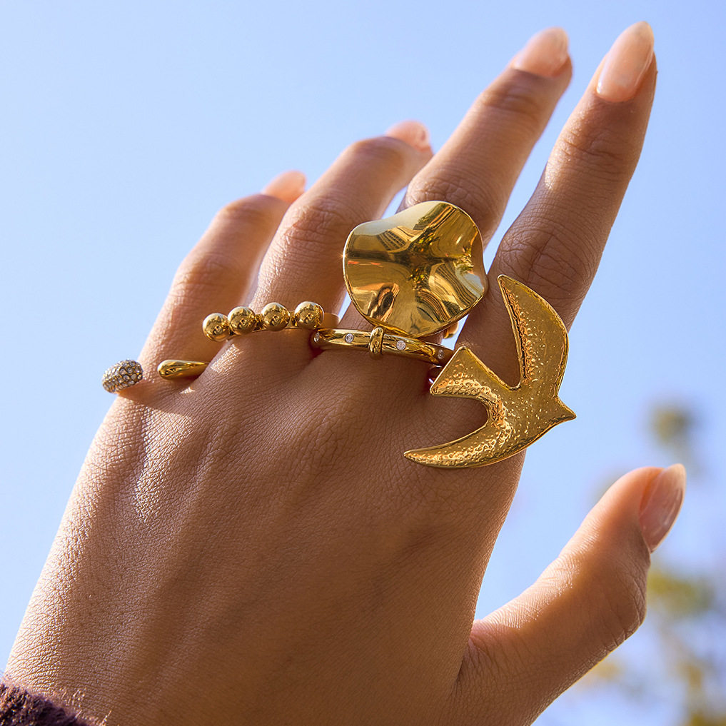 欧美戒指不锈钢和平鸽耳钉小众感耳饰钛钢项链跨境饰品女,饰品/流行首饰/时尚饰品新,组合套装,淘宝优惠券,粉丝福利购,淘宝优惠卷