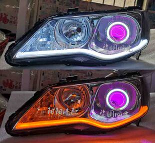 思铭大灯总成改装 3寸透镜氙气灯LED日行灯天使眼思铭大灯透镜
